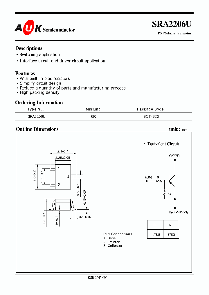 SRA2206U_1316162.PDF Datasheet