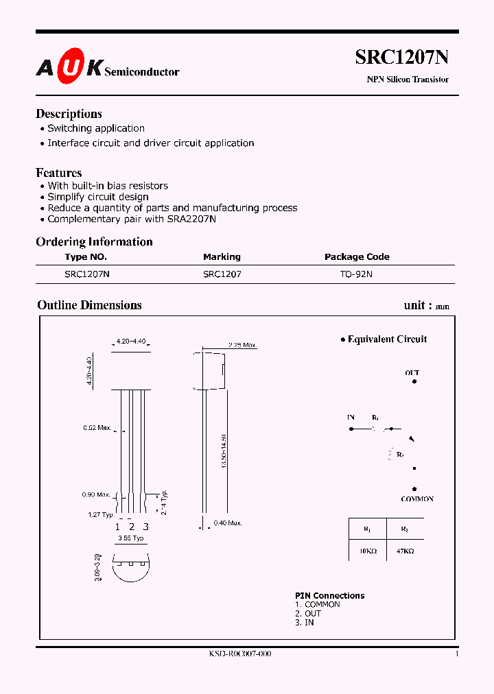 SRC1207N_1316314.PDF Datasheet
