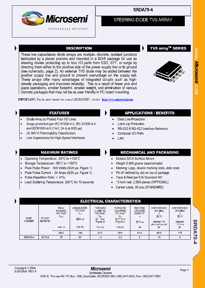 SRDA70-4_1081610.PDF Datasheet