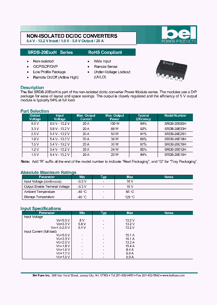 SRDB-20EXXH_1316374.PDF Datasheet