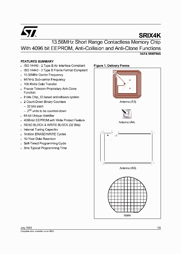 SRIX4K-W4_1316387.PDF Datasheet