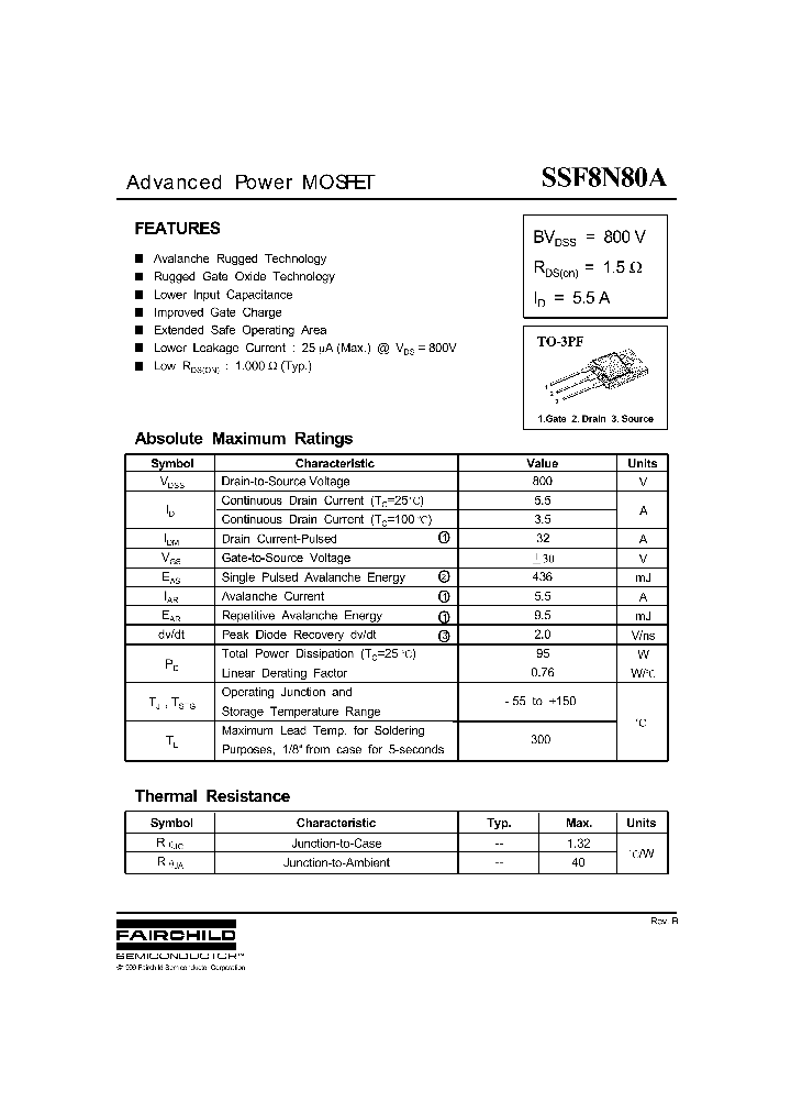 SSF8N80A_1316699.PDF Datasheet