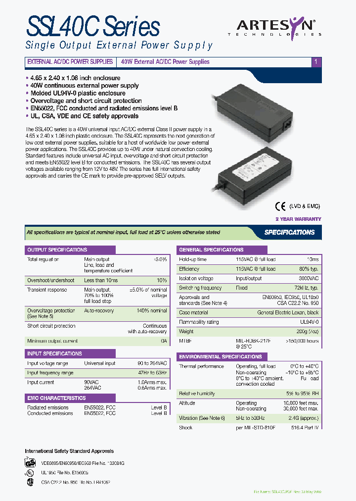 SSL40C_1026103.PDF Datasheet