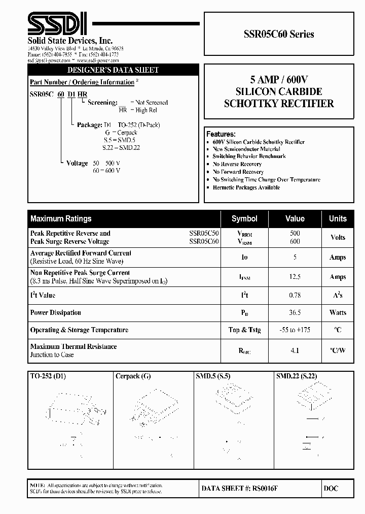 SSR05C60_1316879.PDF Datasheet