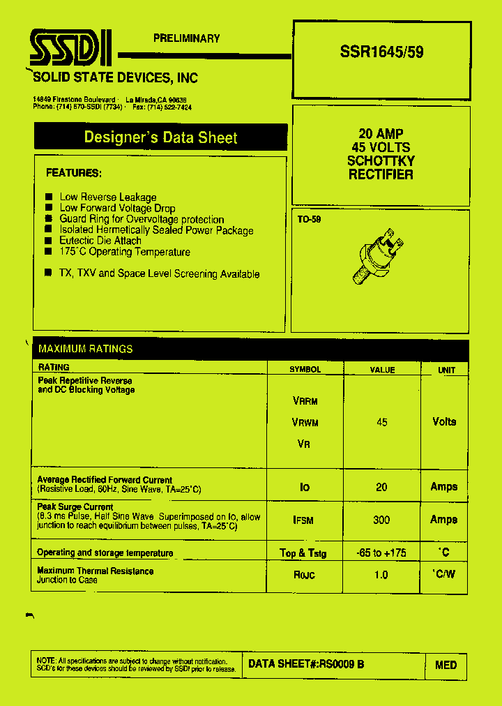SSR164559_1316892.PDF Datasheet