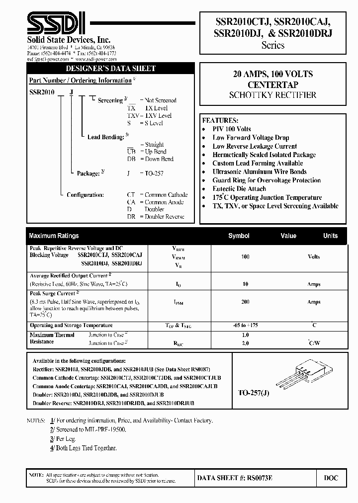 SSR2010DRJ_1316912.PDF Datasheet