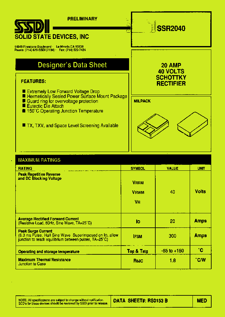 SSR2040_1316915.PDF Datasheet