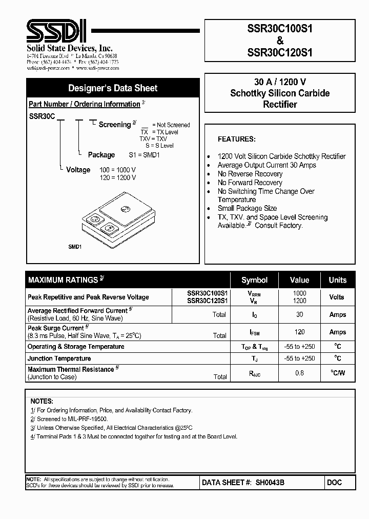 SSR30C100S1_1085519.PDF Datasheet