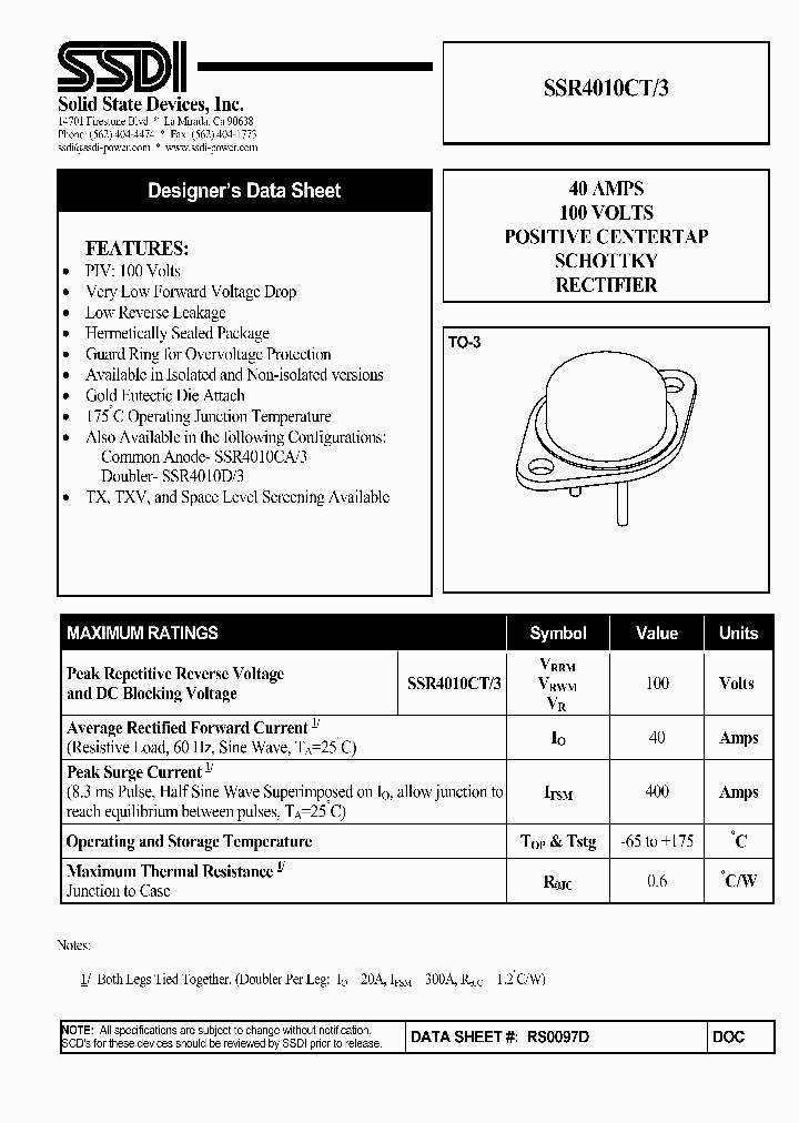 SSR4010CT-3_1131637.PDF Datasheet