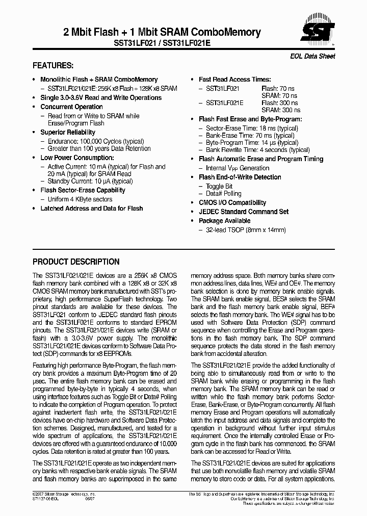 SST31LF02107_1317007.PDF Datasheet
