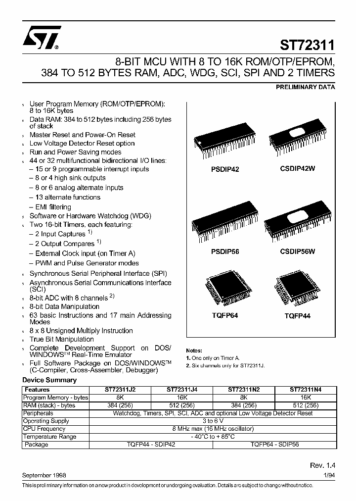 ST72311N2B1_1167522.PDF Datasheet