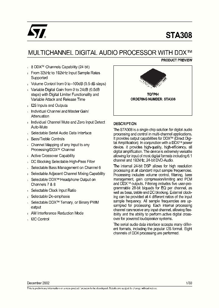 STA308_1317733.PDF Datasheet