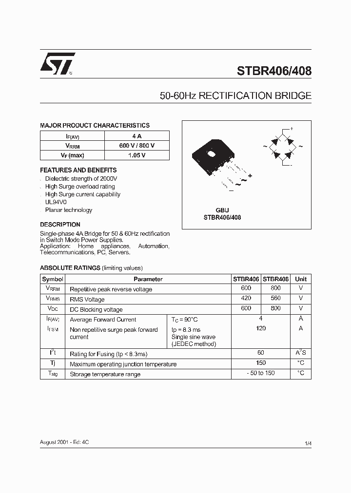 STBR408_1317933.PDF Datasheet