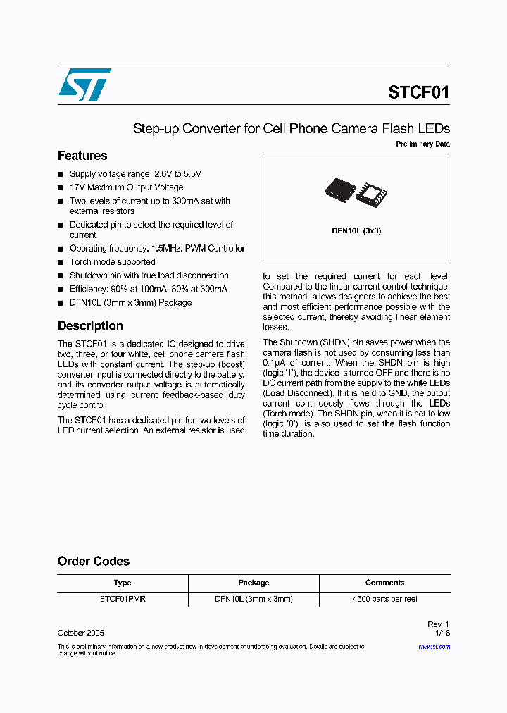 STCF01PMR_1317984.PDF Datasheet
