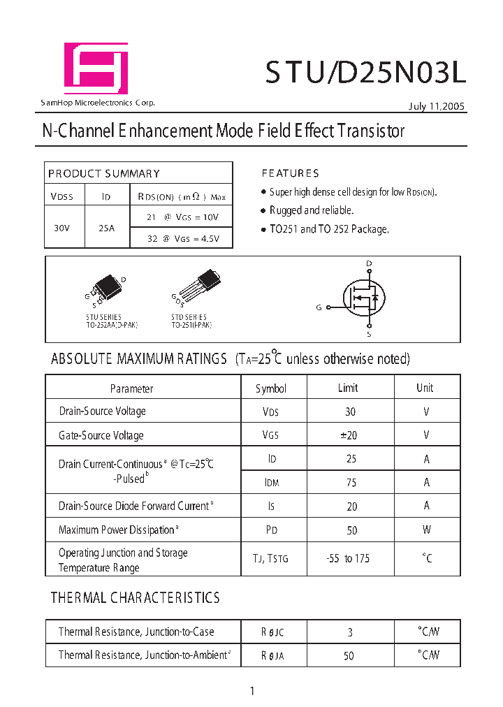 STD25N03L_1173732.PDF Datasheet
