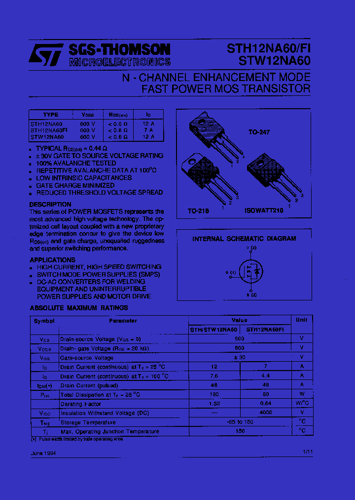 STH12N60_1170788.PDF Datasheet