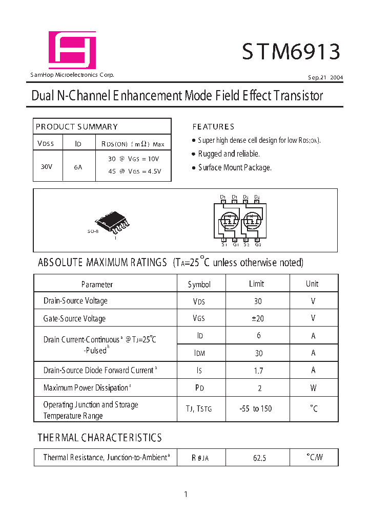 STM6913_1164974.PDF Datasheet
