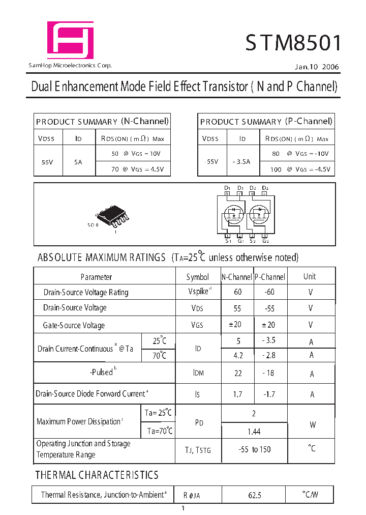 STM8501_1164971.PDF Datasheet