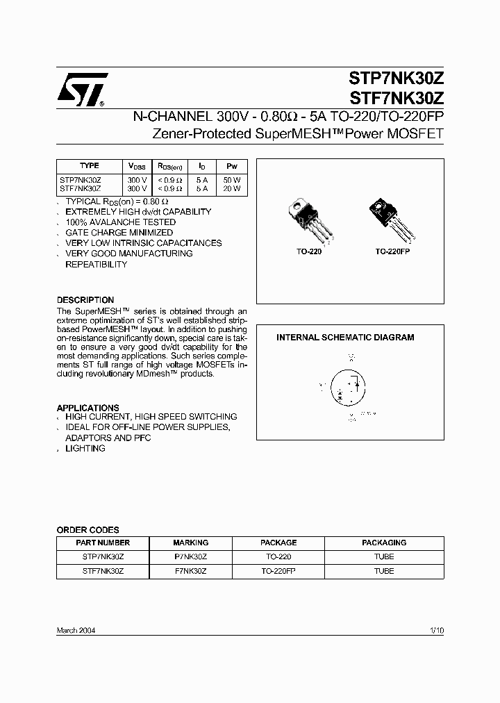 STP7NK30Z_1147990.PDF Datasheet