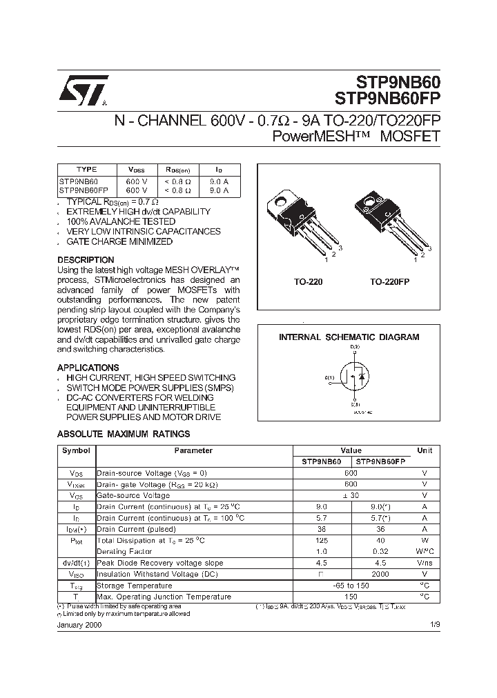 STP9NB60FP_1319116.PDF Datasheet