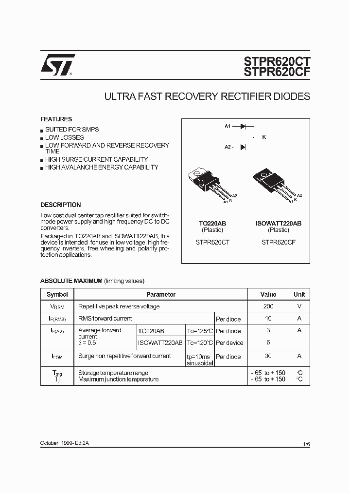 STPR620CT_1319154.PDF Datasheet