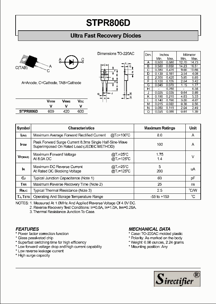 STPR806D_1319157.PDF Datasheet