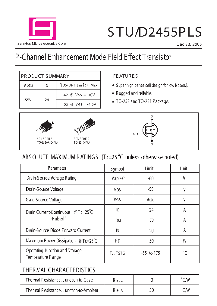 STD2455PLS_1173730.PDF Datasheet