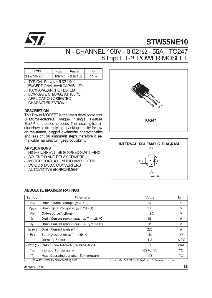 STW55NE10_1074973.PDF Datasheet