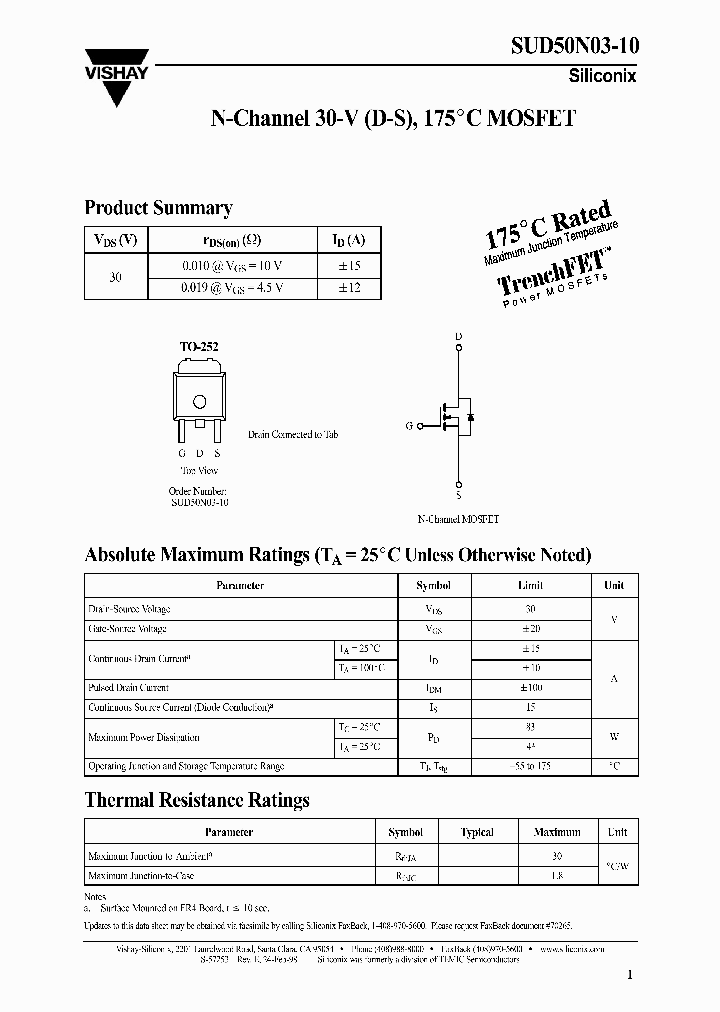 SUD50N03-10_1319763.PDF Datasheet