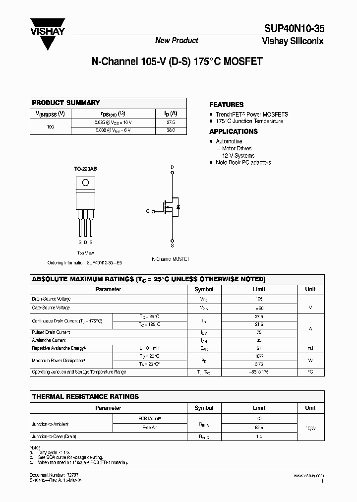 SUP40N10-35_1105969.PDF Datasheet