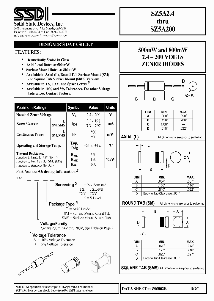 SZ5A91_1320773.PDF Datasheet