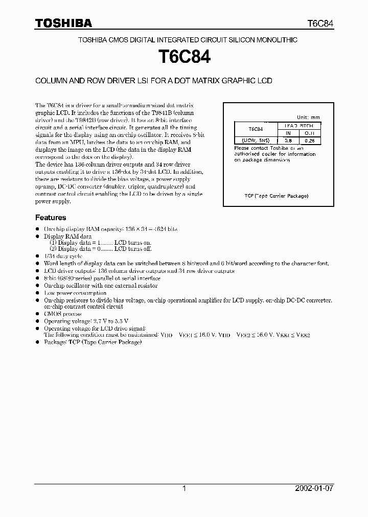 T6C84_1090562.PDF Datasheet