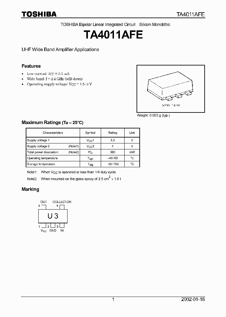 TA4011AFE_1321299.PDF Datasheet