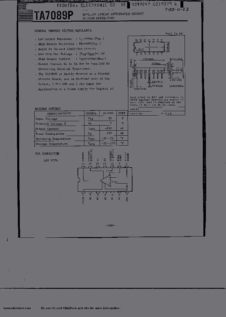 TA7089P_1062627.PDF Datasheet