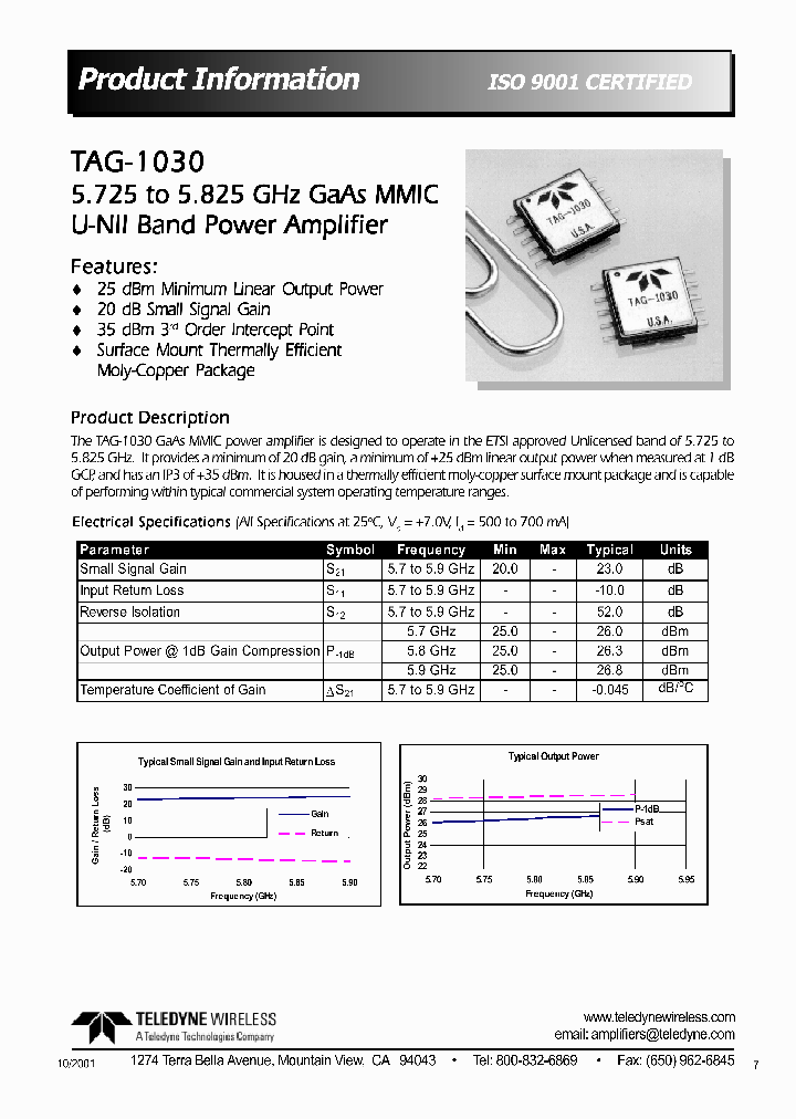 TAG-1030_1321634.PDF Datasheet