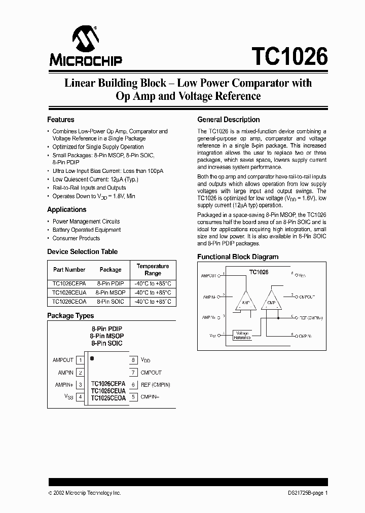 TC1026CEUA_1321888.PDF Datasheet
