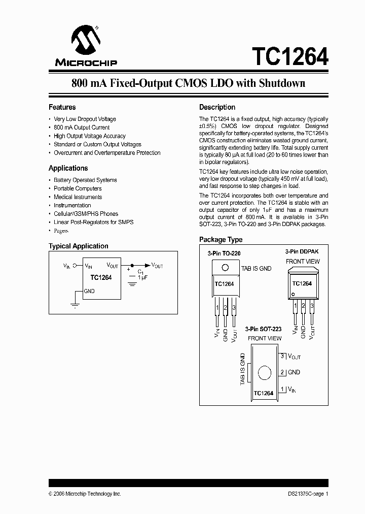 TC1264-25VEB_1129752.PDF Datasheet