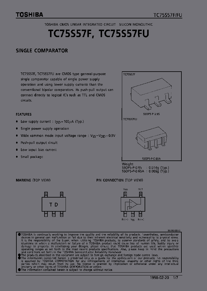 TC75S57F_1160133.PDF Datasheet