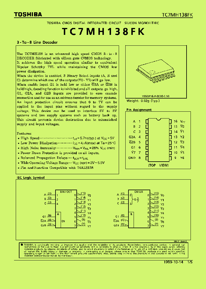 TC7MH138FK_1322715.PDF Datasheet