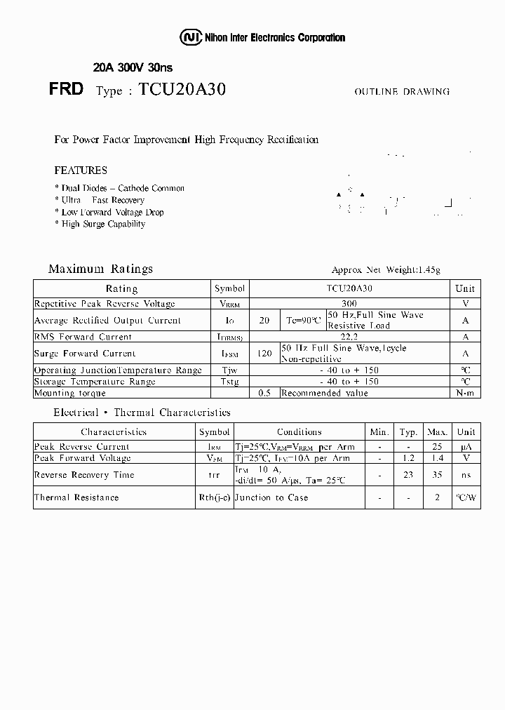 TCU20A30_1323170.PDF Datasheet