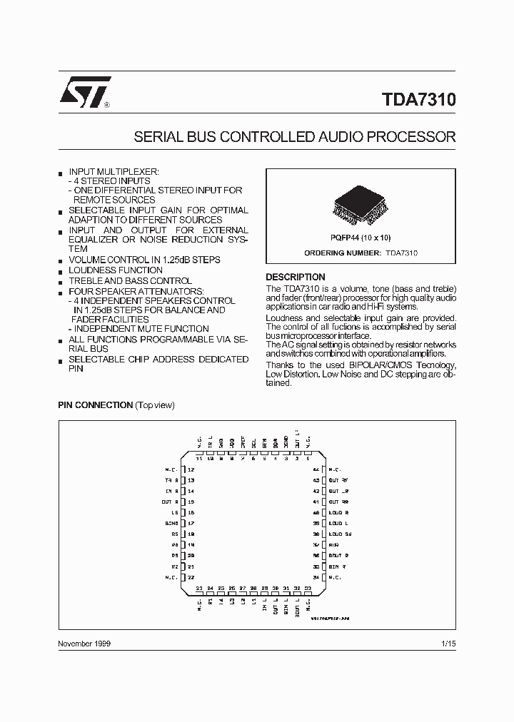 TDA7310_1323508.PDF Datasheet