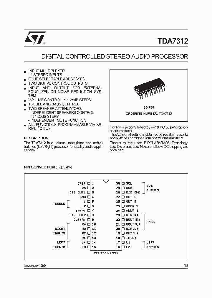 TDA7312_1323510.PDF Datasheet