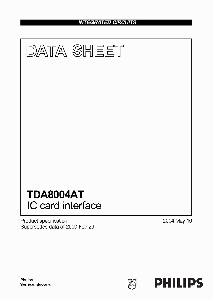 TDA8004_1323626.PDF Datasheet