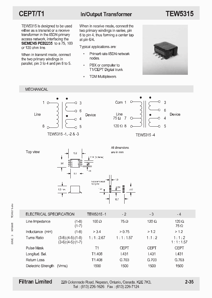 TEW5315_1106714.PDF Datasheet