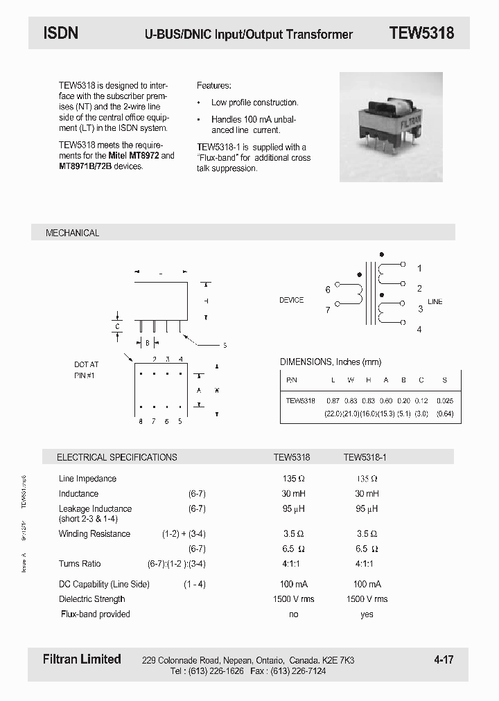 TEW5318_1106719.PDF Datasheet
