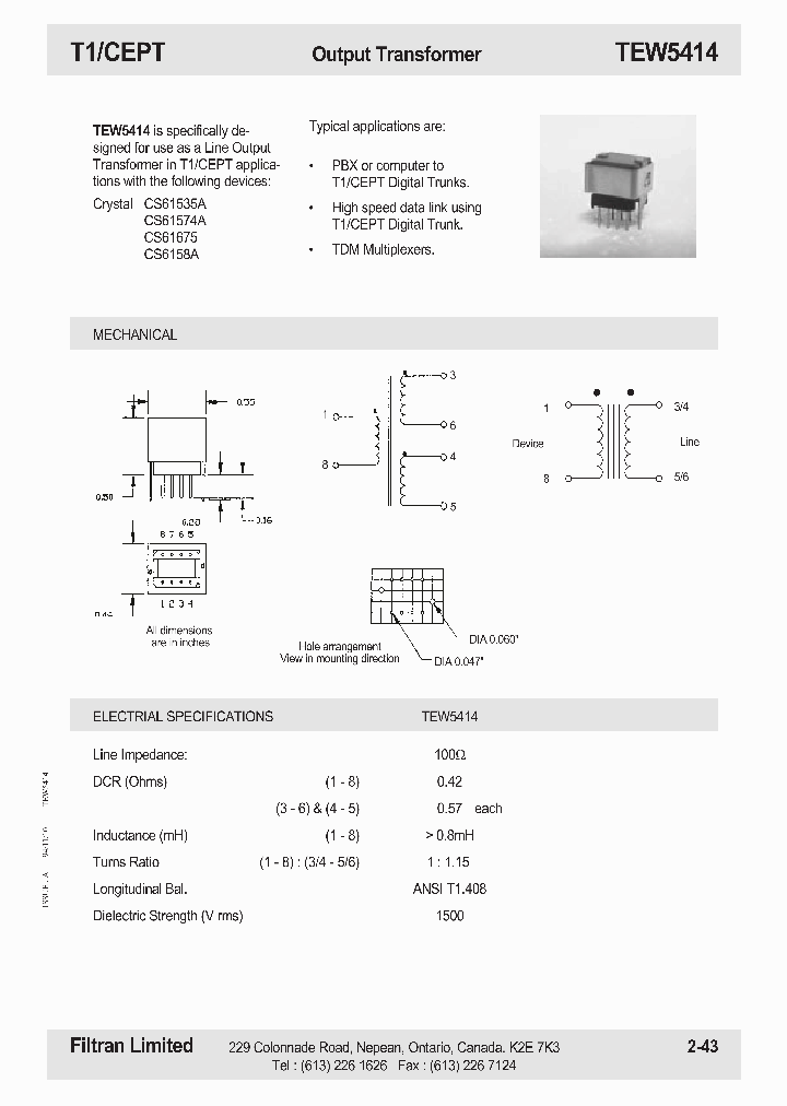 TEW5414_1106700.PDF Datasheet