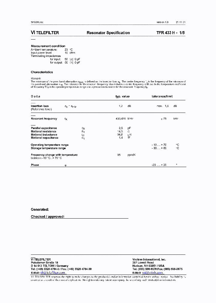 TFR433H_1324358.PDF Datasheet