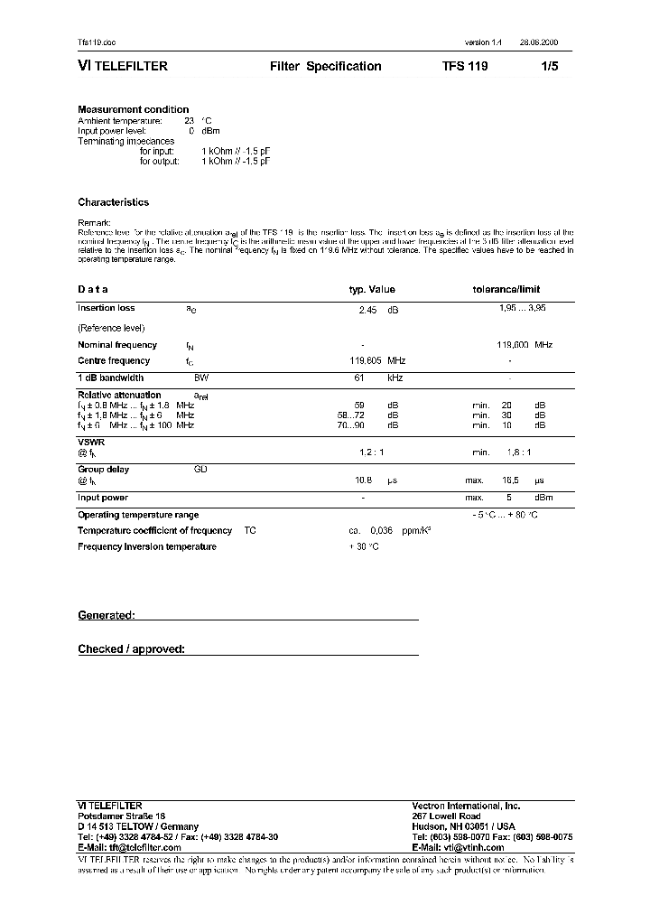 TFS119_1324381.PDF Datasheet