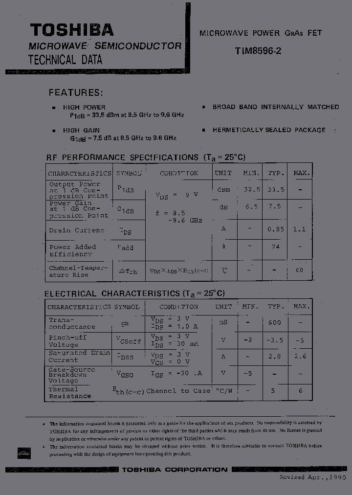 TIM8596-2_1325189.PDF Datasheet