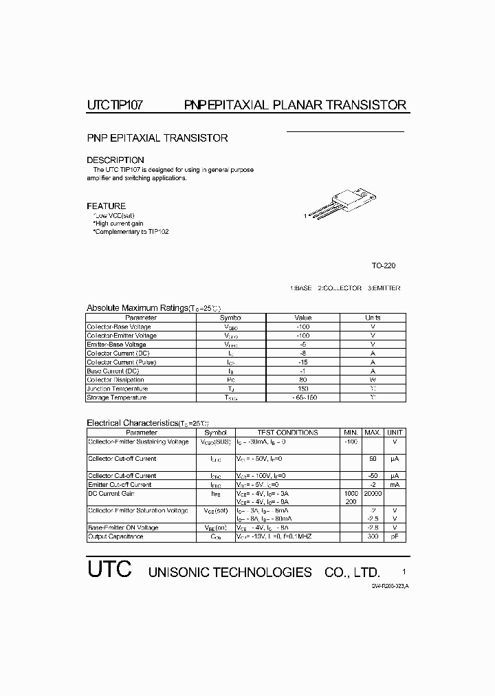 TIP107_1325210.PDF Datasheet